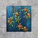 Copy of The painting on wood 50x50sm "Branches", Pictures, Moscow,  Фото №1