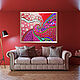 Order Interior red painting abstraction. Bright big picture. House of the Sun (irina-bast). Livemaster. . Pictures Фото №3
