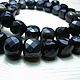 Obsidian faceted square 8,5 mm. Beads1. Elena (luxury-fittings). Online shopping on My Livemaster.  Фото №2