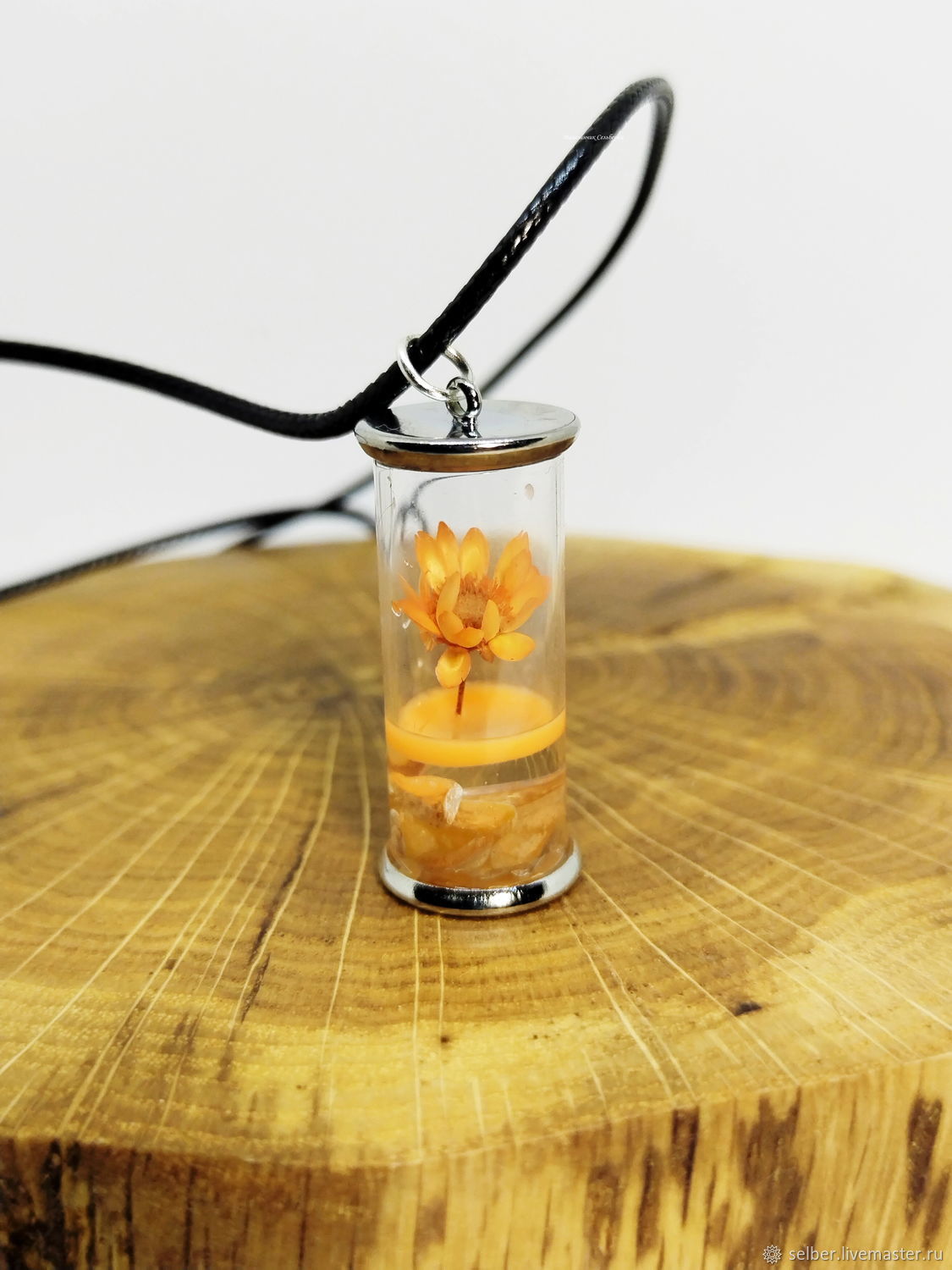 Pendant Flask Orange Flower, Pendants, Gatchina,  Фото №1