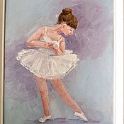 Картины и панно handmade. Livemaster - original item Young Ballerina Oil Painting.. Handmade.