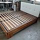 Oak bed 1600h2000, Bed, Moscow,  Фото №1
