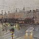 Rainy Stockholm. Picture. Cardboard, oil, Pictures, Yaroslavl,  Фото №1