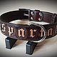 Personalized dog collar made of genuine leather, leather collar. Dog - Collars. AshotCraft. My Livemaster. Фото №5