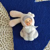 Куклы и игрушки handmade. Livemaster - original item Felt brooch Zainka. Handmade.