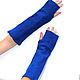 Double-sided mitts: blue and black. Mitts. Allayarova Lira (lira-felt). Online shopping on My Livemaster.  Фото №2