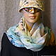 Order Copy of Copy of Scarf silk "Dawn" Scarf silk batik. Pictures and silk. Livemaster. . Scarves Фото №3