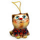Колокольчик керамический "Кот в рубахе", Колокольчики, Балашиха,  Фото №1
