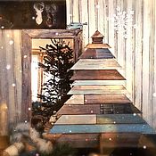 Для дома и интерьера handmade. Livemaster - original item Christmas tree wooden loft. Christmas decor.Christmas decor.. Handmade.