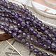 Natural amethyst faceted beads 4 mm (art. 1080), Beads1, Voronezh,  Фото №1