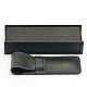 Pen case made of high-quality genuine leather (black), Canisters, Moscow,  Фото №1
