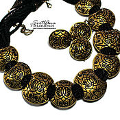 Украшения handmade. Livemaster - original item Conjunto de joyas de oro chic (358) joyas de diseño. Handmade.