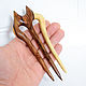 Hair clip 'Desert fox'. Hairpins. OakForest Wooden Jewelry. My Livemaster. Фото №4