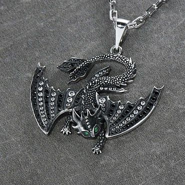 Украшения ручной работы. Ярмарка Мастеров - ручная работа Подвеска Дракон. Handmade.