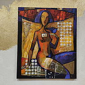 Картины и панно handmade. Livemaster - original item Nude painting nude girl painting 50 by 60 cm. Handmade.