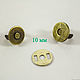 Magnetic button 10 mm, color antique bronze. Snap buttons. Lovsky's Hand Craft. Online shopping on My Livemaster.  Фото №2