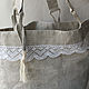 Linen bag ' Lace linen'. Classic Bag. Mochalka.. My Livemaster. Фото №4