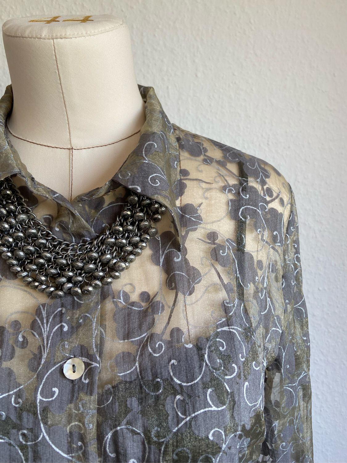 Винтаж: Блузка женская серая 100% вискоза Германия в интернет-магазине ...