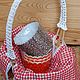 Basket with napkin in country style Easter basket. Basket. Studio Villa-Oliva. Online shopping on My Livemaster.  Фото №2