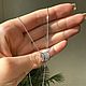 Колье zero серебро 925 пробы в инкрустации фианитов. Колье. MARIA GUSEVA Fashion Jewelry. Ярмарка Мастеров.  Фото №4