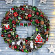 Christmas wreath 'Favorite holiday' 50 cm, Wreaths, Kazan,  Фото №1