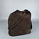 Women's leather(suede) bag without lining. Bag. Sacks. Bags and accessories. Alexandra (SSbagS). My Livemaster. Фото №4