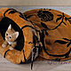 A sleeping bag for a cat 'Black roses', Lodge, Voronezh,  Фото №1