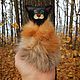 Leather toy with fur cat in the coat, Stuffed Toys, Ulyanovsk,  Фото №1