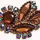 Order Brooch CZECHOSLOVAKIA large vintage Czech rhinestone 1970s. From USSR. Livemaster. . Vintage brooches Фото №3