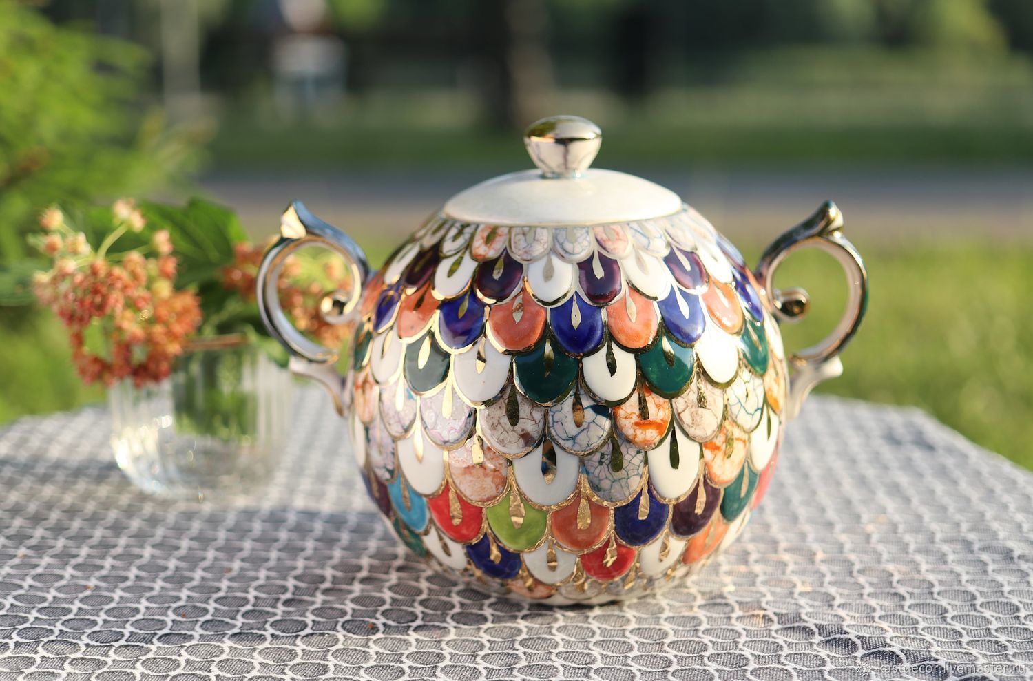 Sugar bowl porcelain 'Firebird', Sugar Bowls, Moscow,  Фото №1