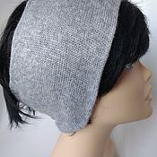 Аксессуары handmade. Livemaster - original item Headbands: light grey cashmere bandage. Handmade.