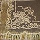 Винтаж: Старинная тюль-вязанная сетка с вышивкой. Ткани винтажные. Antiki777. Ярмарка Мастеров.  Фото №5