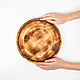 Flat plate made of Cedar from the 'PANADA' series 270 mm. T166. Dinnerware Sets. ART OF SIBERIA. My Livemaster. Фото №4