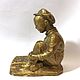 Chinese Boy Figurine Plaster Old China 1950s. Vintage statuettes. Aleshina. Online shopping on My Livemaster.  Фото №2