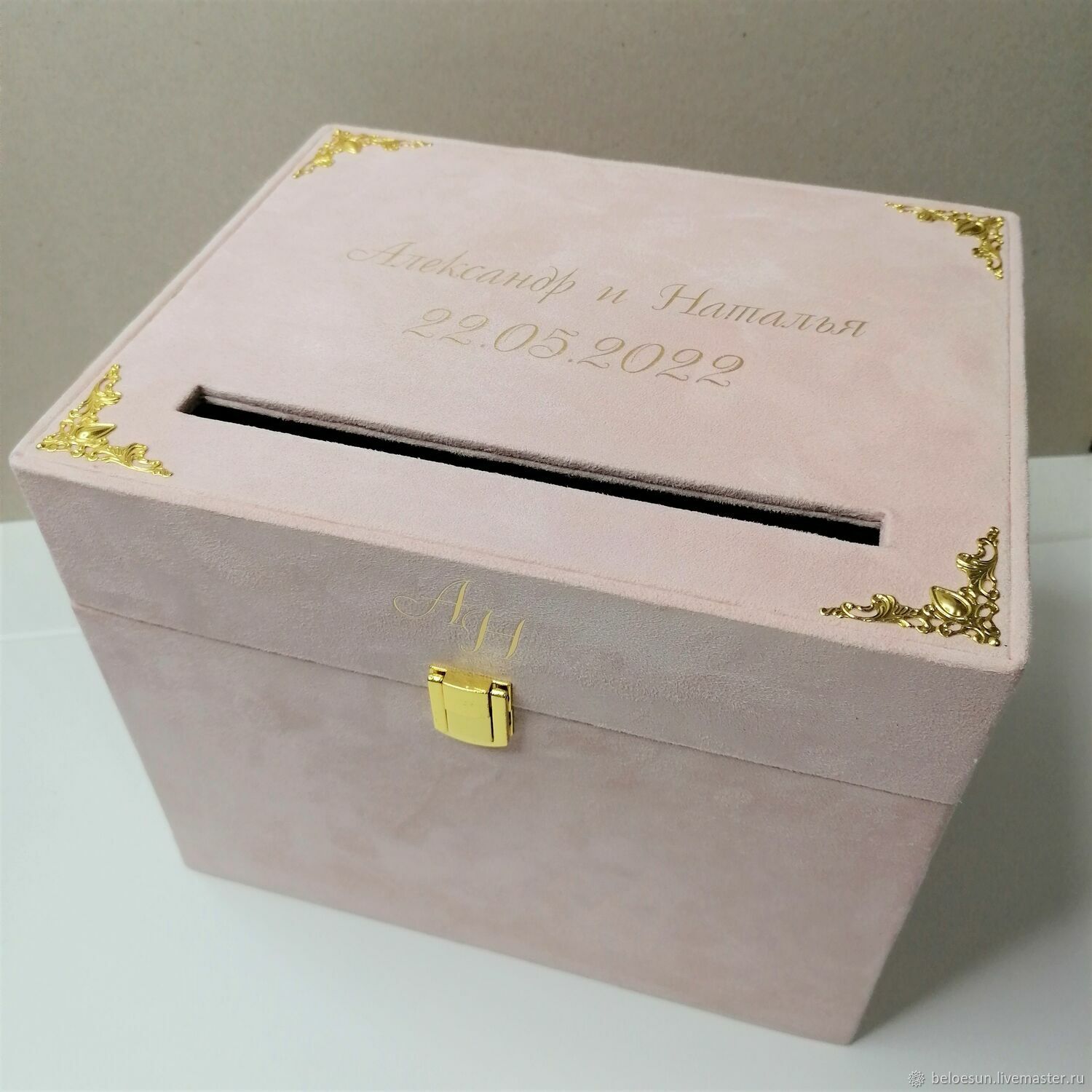 Коробка для денег на свадьбу, цвет бордовый, марсала