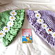 PANAMA 'Daisies on lavender field' cotton. Panama. Gala Devi (crochet design). My Livemaster. Фото №5
