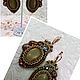 Earrings embroidered with beads ' the Breath of autumn'. Earrings. Svetlana (groza-sv72). My Livemaster. Фото №6