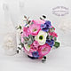 Order Pink Ranunculus, a bouquet that will not wither. clubakm (clubakm). Livemaster. . Wedding bouquets Фото №3