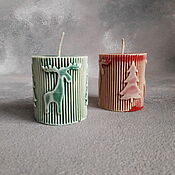 Сувениры и подарки handmade. Livemaster - original item Candle column winter, New Year. Handmade.