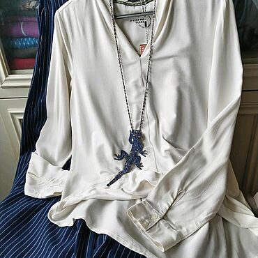 Винтаж ручной работы. Ярмарка Мастеров - ручная работа Винтаж: Блуза.V-neck! 44-46+. Держи меня рядом!Germany!. Handmade.
