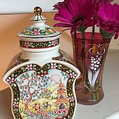 Винтаж handmade. Livemaster - original item Tea jar 