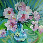 Картины и панно handmade. Livemaster - original item Bouquet of fragrant pink peonies, As it is divinely good. Handmade.