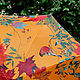 Umbrella-cane with a cover 'Birds among maple and rowan leaves'. Umbrellas. UmbrellaFineArt. My Livemaster. Фото №4