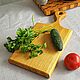Разделочная доска средняя из массива дуба. Разделочные доски. Посуда и предметы интерьера из дерева. Ярмарка Мастеров.  Фото №4