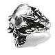 Заказать Кольцо серебряное Wilde Skull ARR34-05. Blacksilver. Ярмарка Мастеров. . Кольца Фото №3
