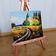 'Sun-drenched house' miniature in oil. Pictures. Anji's favourite pictures (anzhela-a). My Livemaster. Фото №4