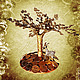 Денежное дерево (сувенир из бисера). Растения. Екатерина. Интернет-магазин Ярмарка Мастеров.  Фото №2