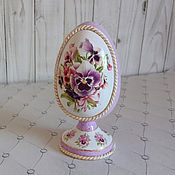 Сувениры и подарки handmade. Livemaster - original item Easter egg on a Viola stand. Handmade.