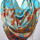 batik scarf 'turquoise', Shawls1, Yaroslavl,  Фото №1