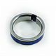 Titanium ring with sapphire and lapis lazuli. Rings. asgdesign. My Livemaster. Фото №4